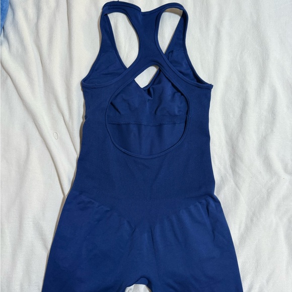 Navy Blue Activewear Jumpsuit Bo + tee full length - Picture 2 of 4